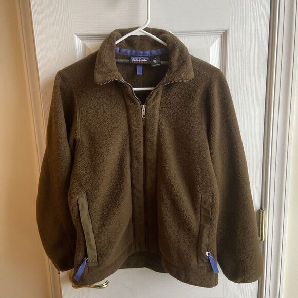 Patagonia Jackets & Blazers - Patagonia Vintage Jacket 90s Synchilla Brown Fleece Small Made USA Retro Comfy